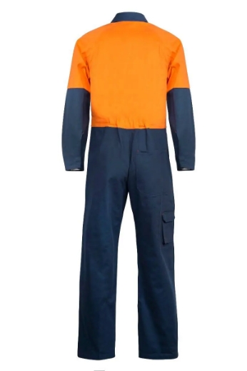 Picture of WorkCraft, Hi Vis Two Tone Cotton Drill Coveralls